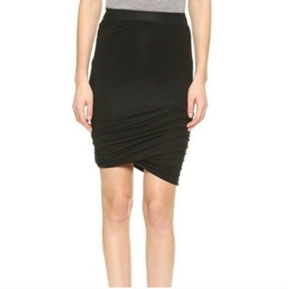 ALEXANDER WANG BUBBLE HEM SKIRT BLACK SIZE Medium - Picture 1 of 4